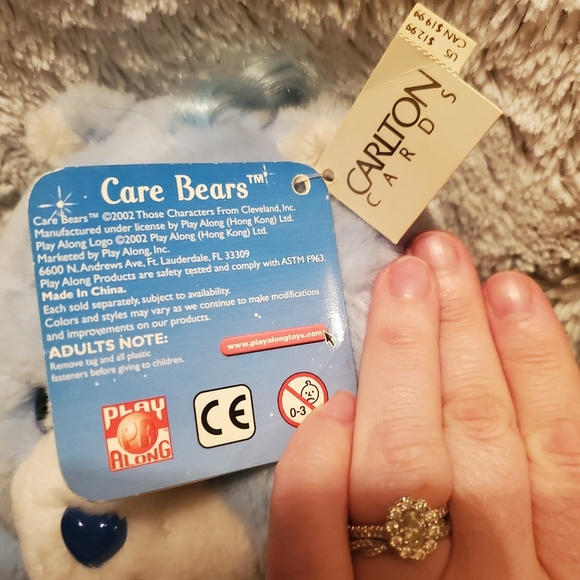 Vintage 13 inch 2002 20th anniversary Carlton Cards Grumpy Bear with Tags - Picture 8 of 13